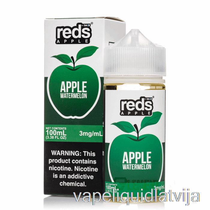 Arbūzs - Sarkanā ābolu E-sula - 7 Daze - 100ml 3mg Vape šķidrums